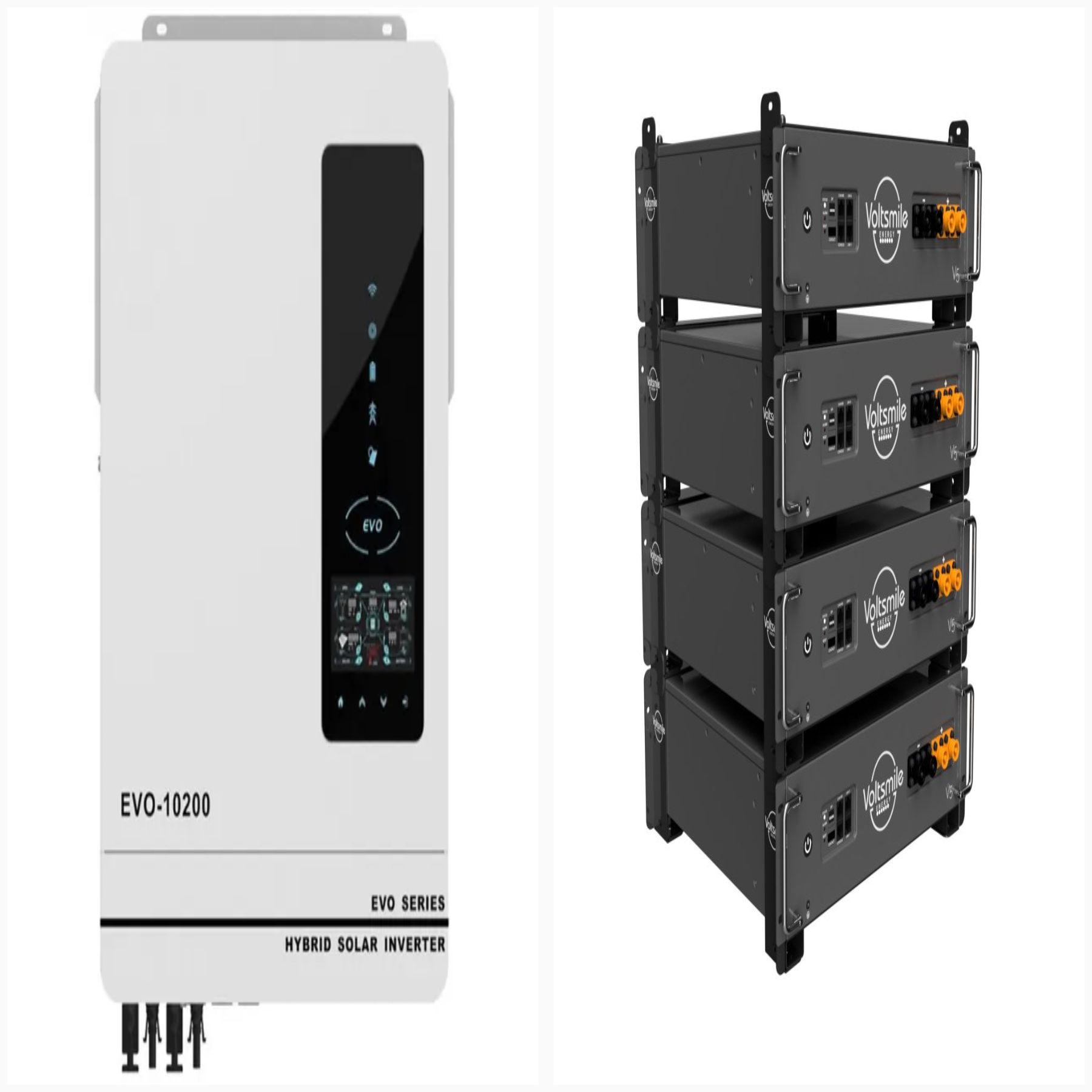 Інвертор гібридний 10,2КВт 48 Anern EVO-10200(1шт.)+ аккумулятор Voltsmile V10 Classic у кількості (4штуки)